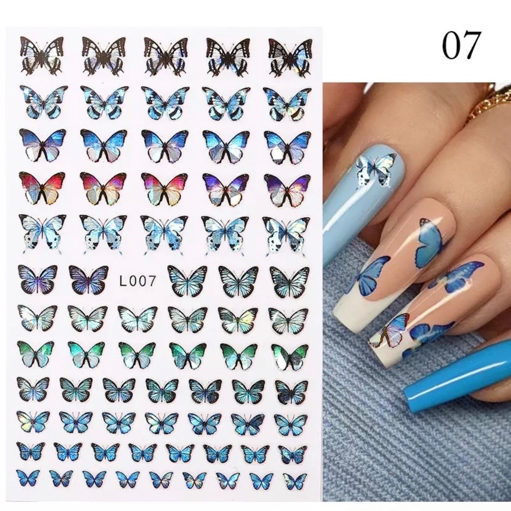 Neglestickers sommerfugl