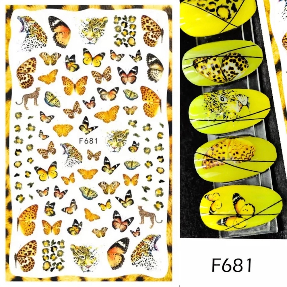 Neglestickers sommerfugl