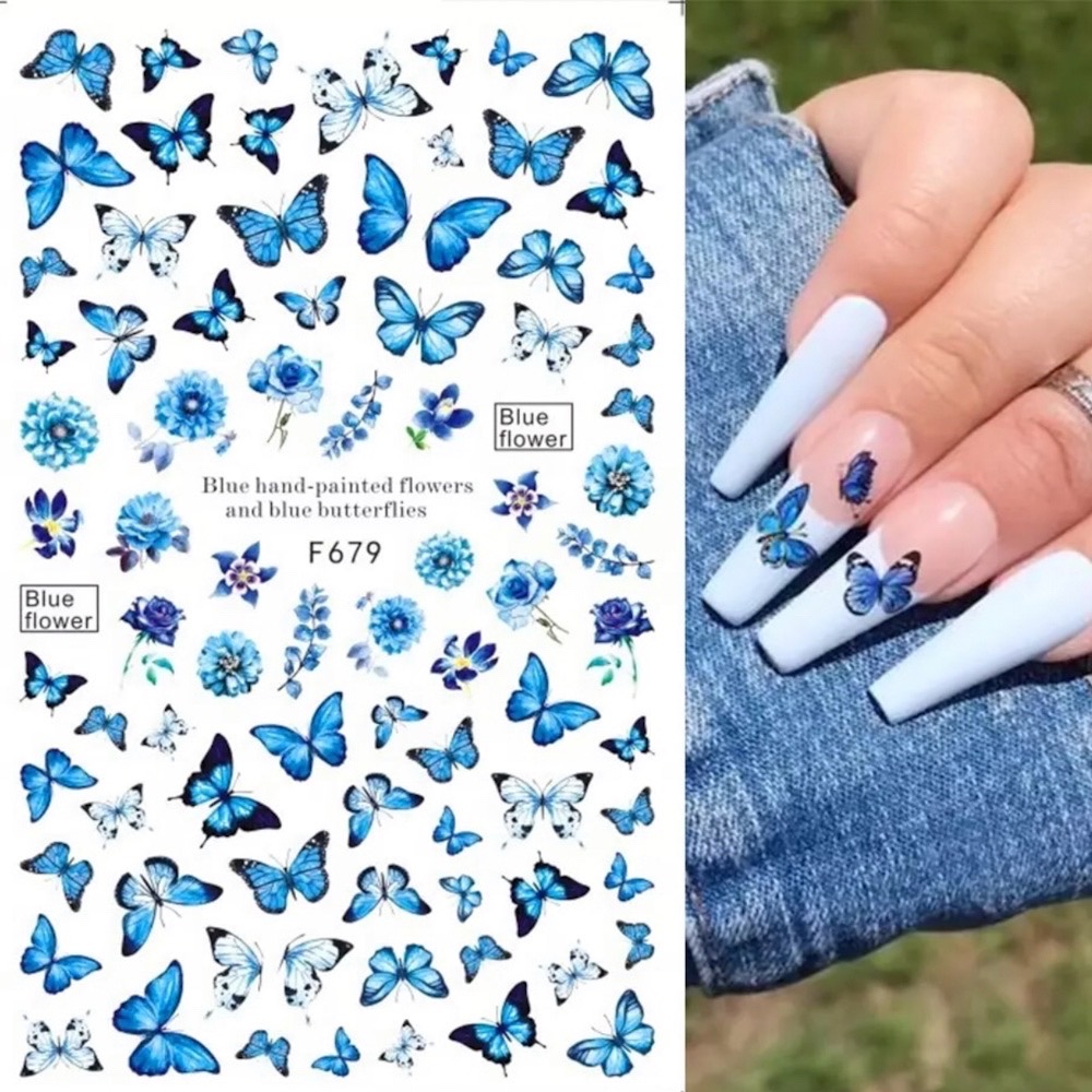 Neglestickers sommerfugl