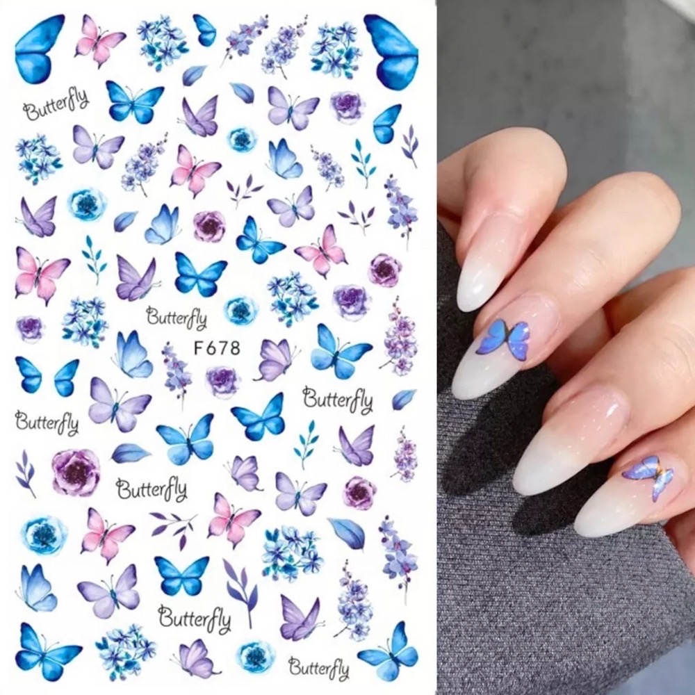 Neglestickers sommerfugl