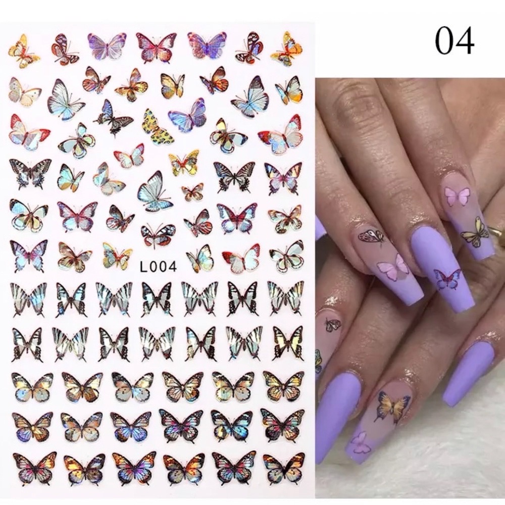 Neglestickers sommerfugl