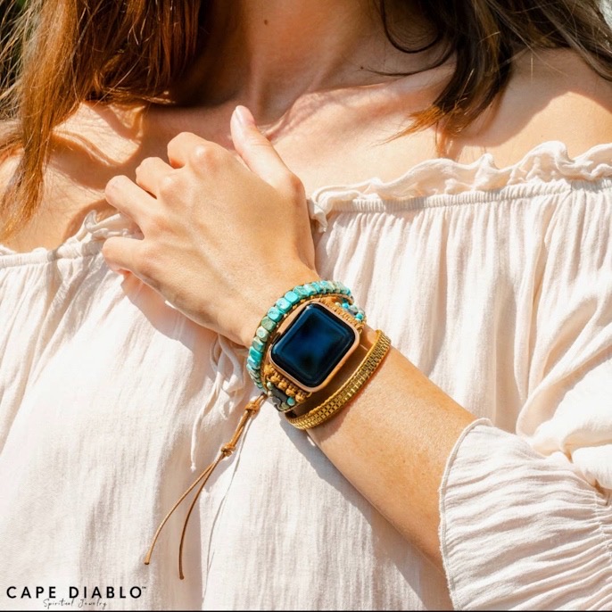 Apple Watch klokkereim - Turqoise Calming Energy demo 1