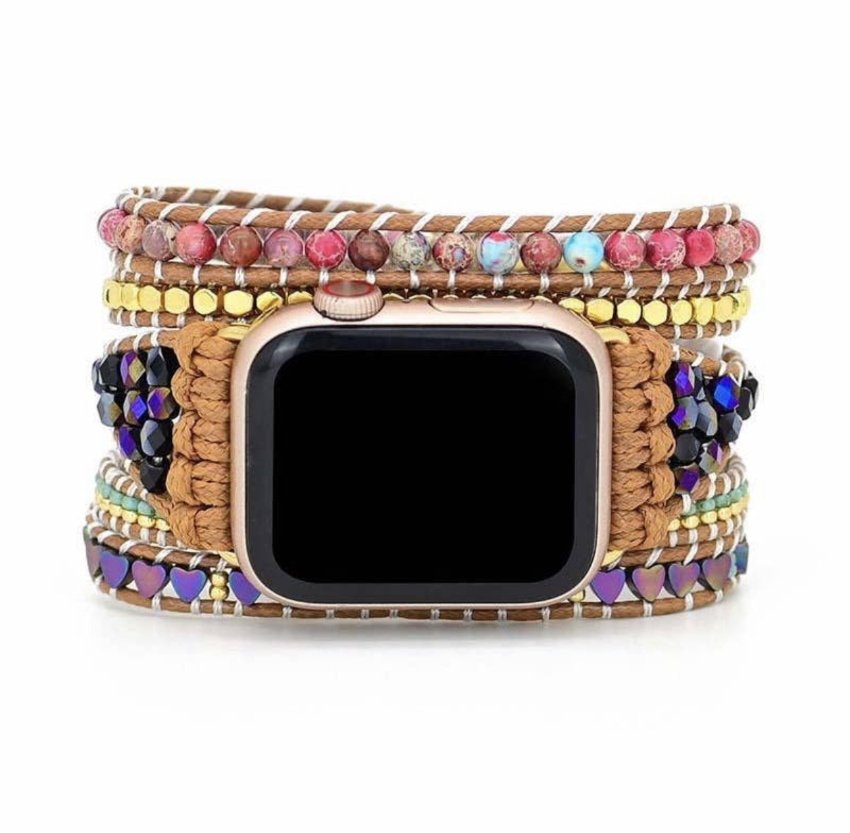 Apple Watch klokkereim - Twilight Energy front hvit