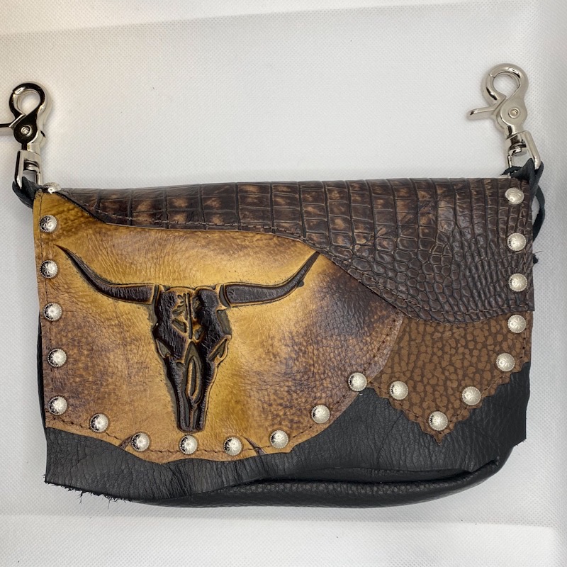 Hofteveske i brunt skinn Texas