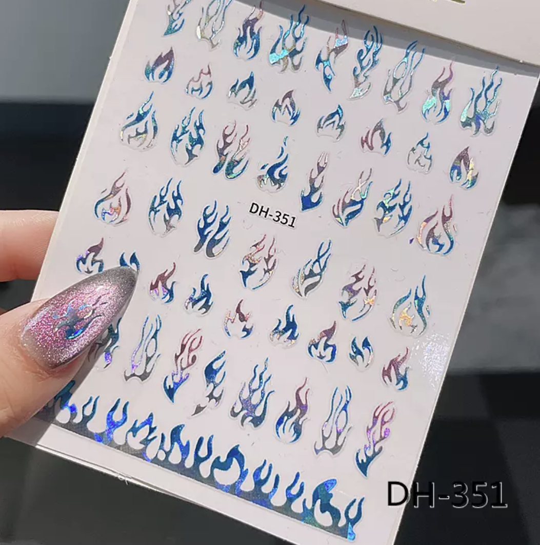 Neglestickers flammer