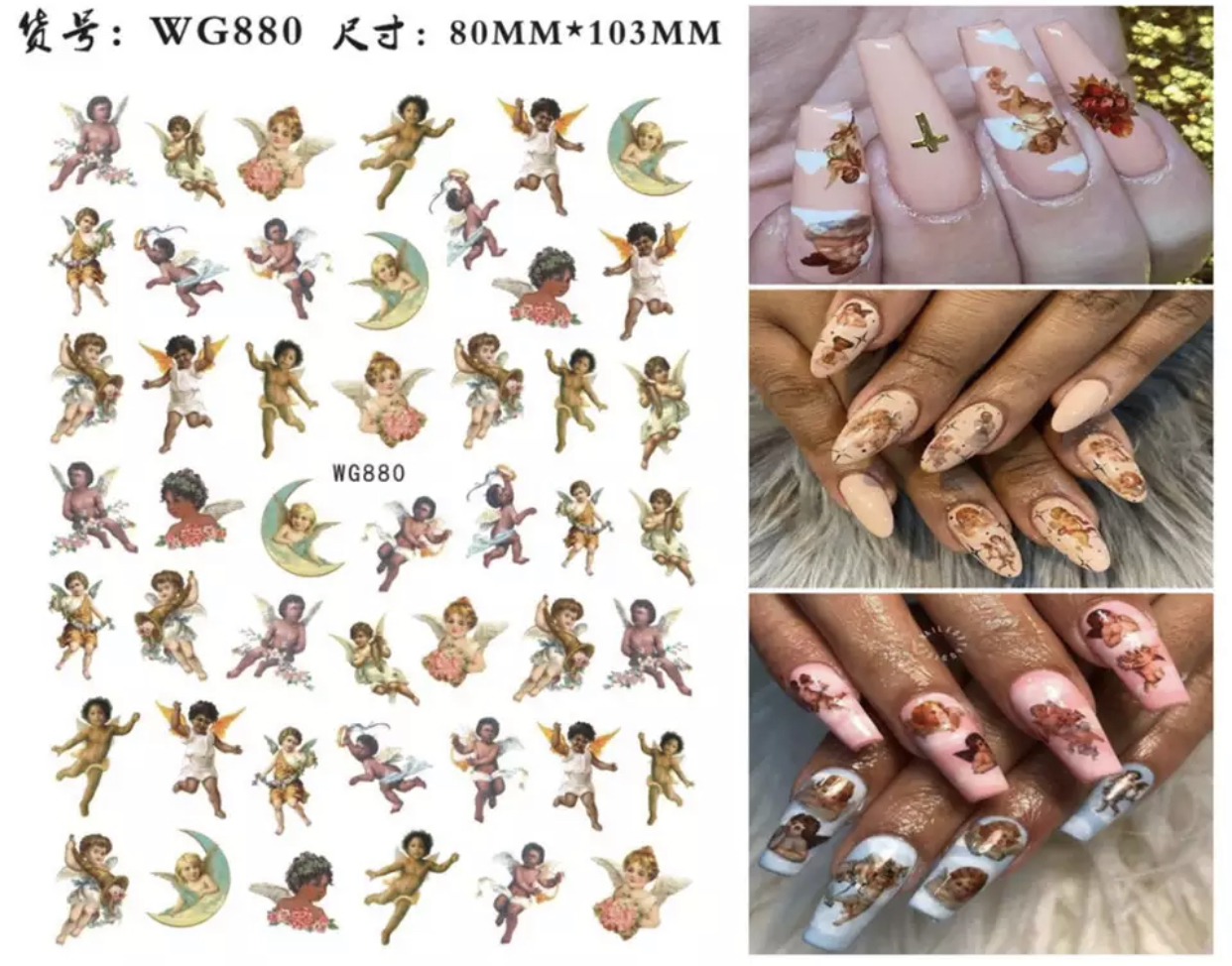 Neglestickers Cupid 880