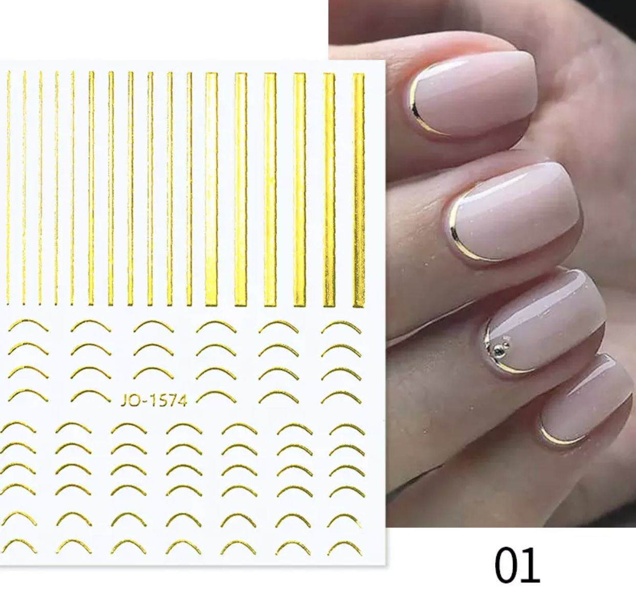 Neglestickers gullbånd