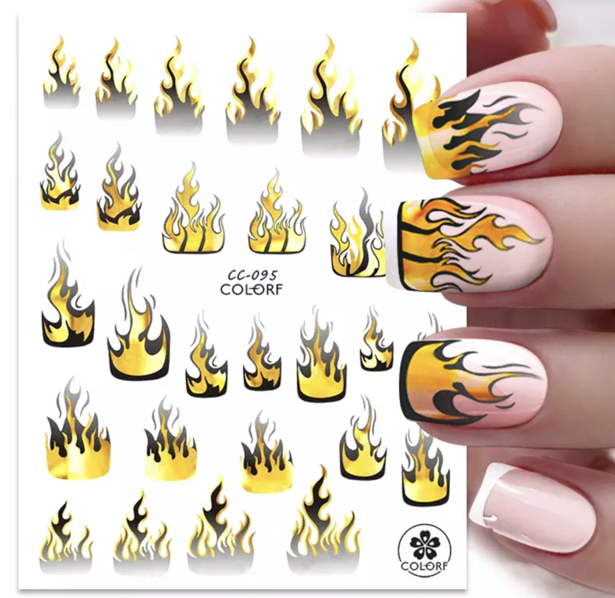 neglestickers gullflammer