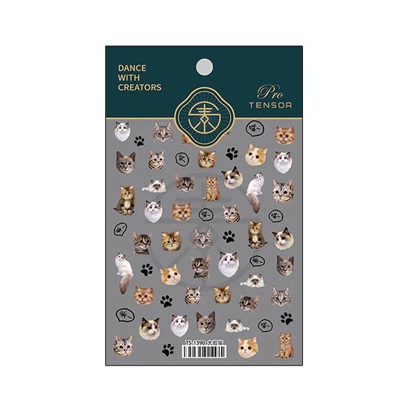 Neglestickers pusekatt