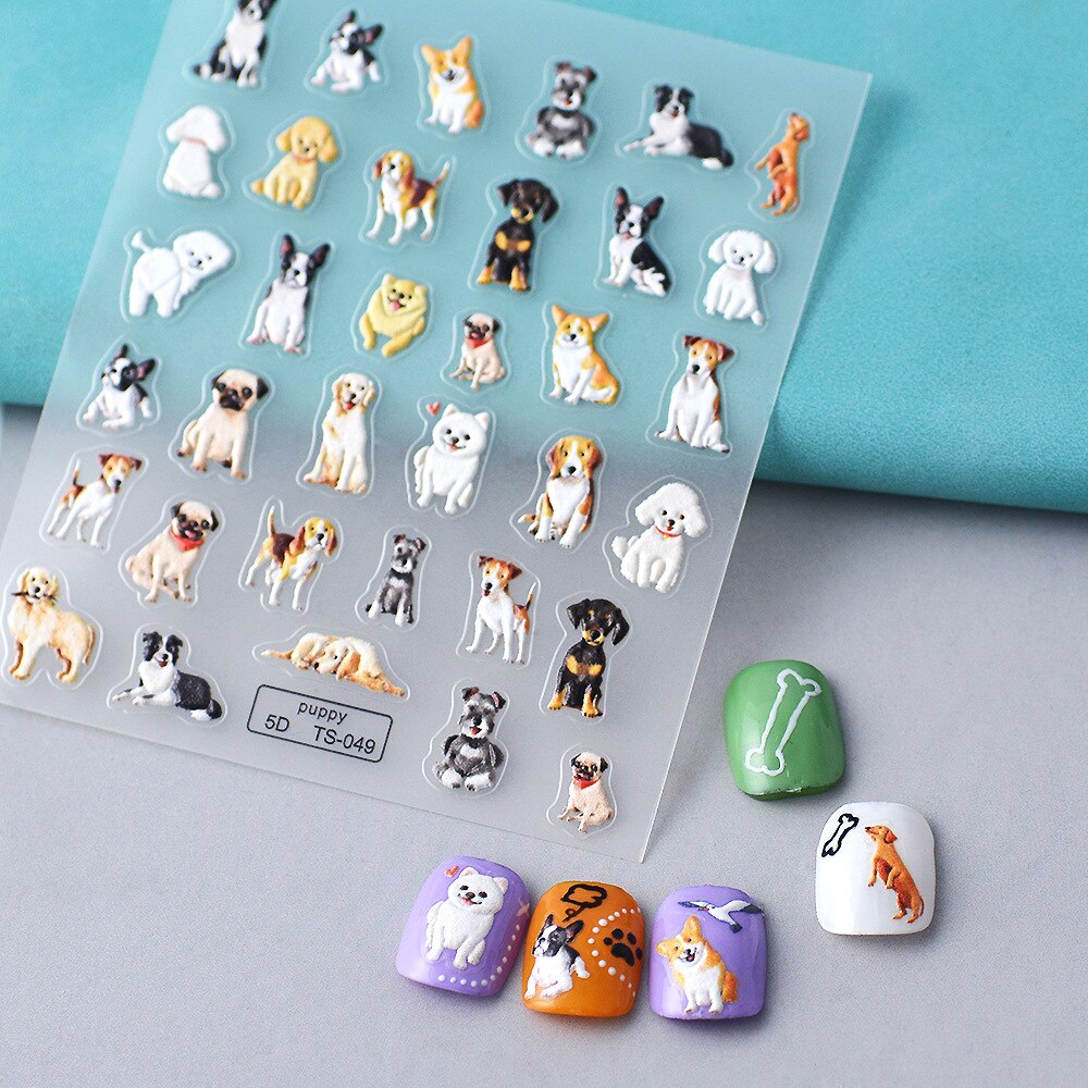 Neglestickers hunder