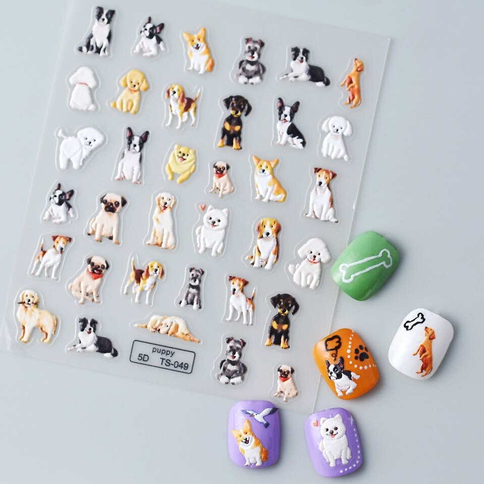 Neglestickers hunder