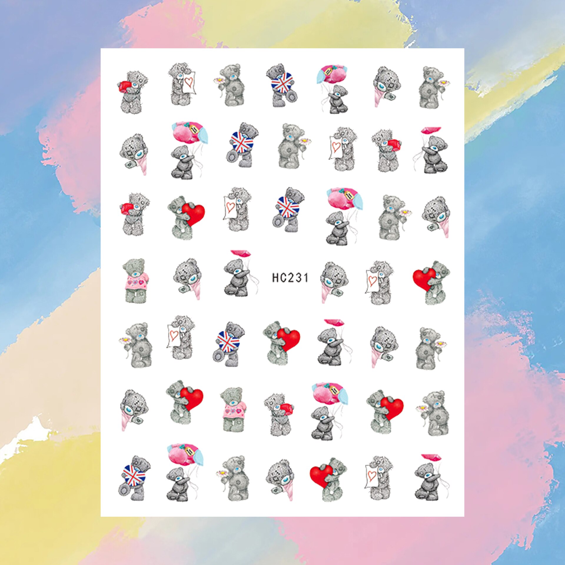 Neglestickers kosebjørn