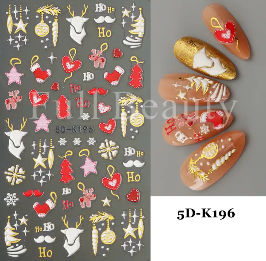 Neglestickers juledekor