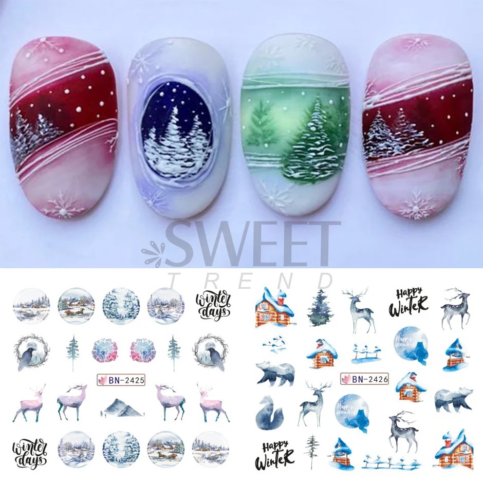 Neglestickers Vinterinspirasjon