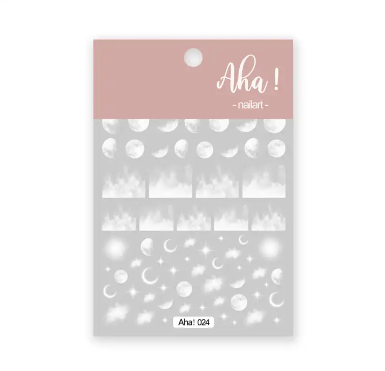 Neglestickers hvite skyer