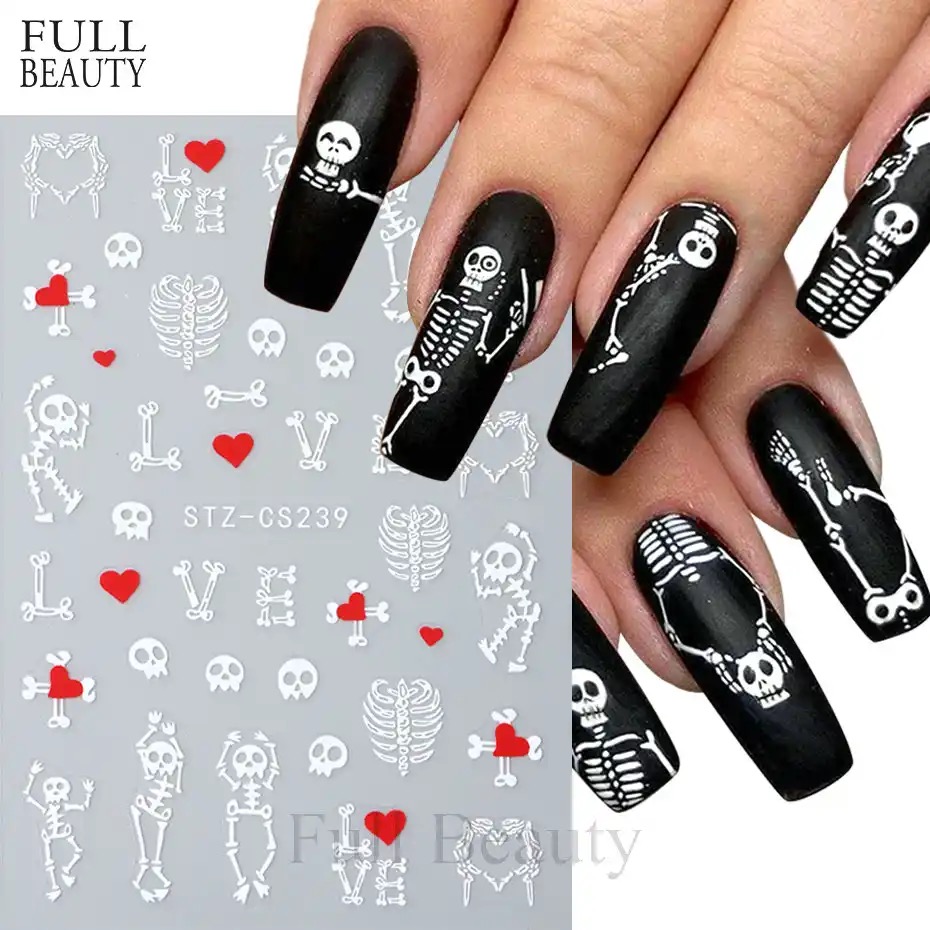 Neglestickers skjelett