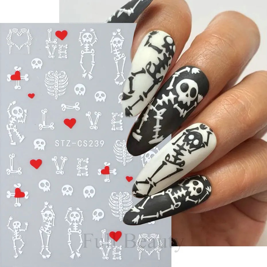 Neglestickers skjelett