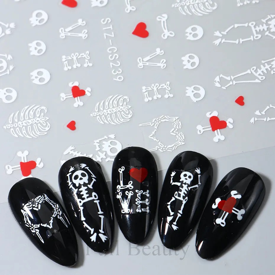 Neglestickers skjelett