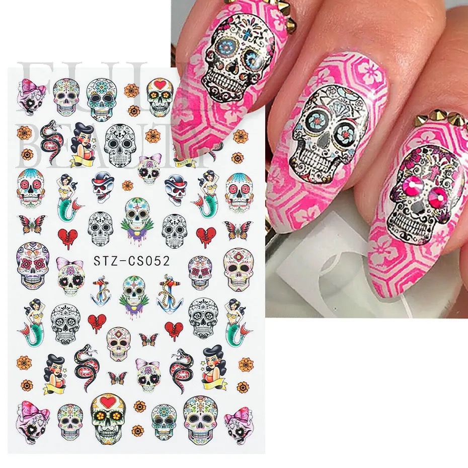 Neglestickers sugarskulls