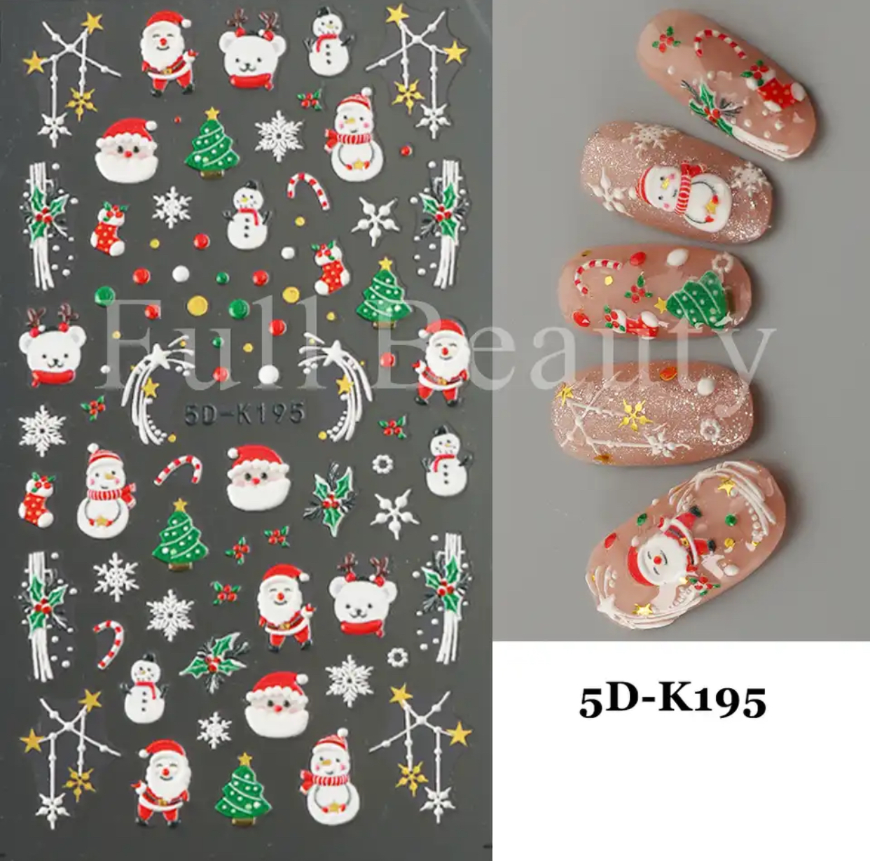 Neglestickers snømann