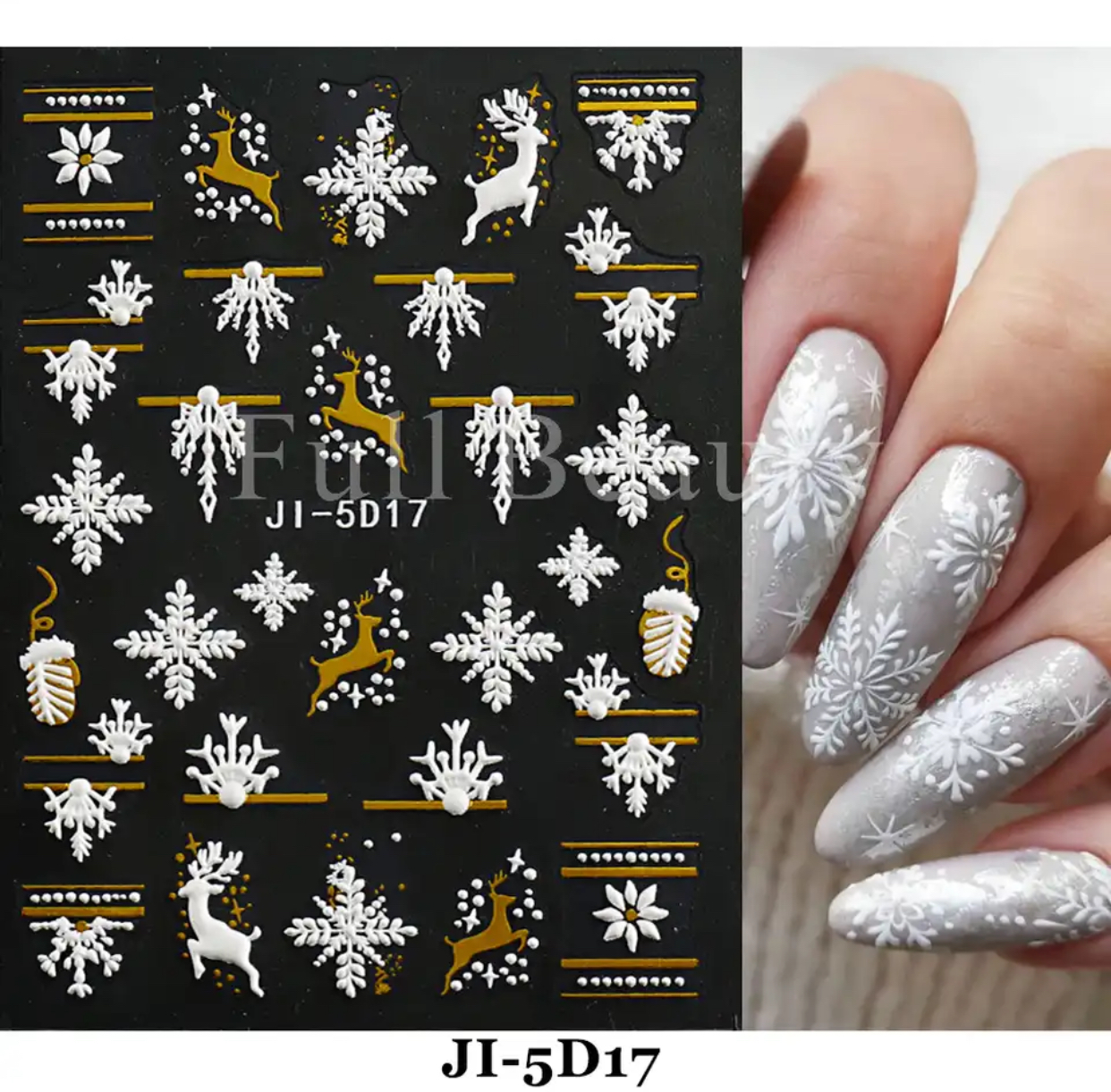 Neglestickers snøstjerner