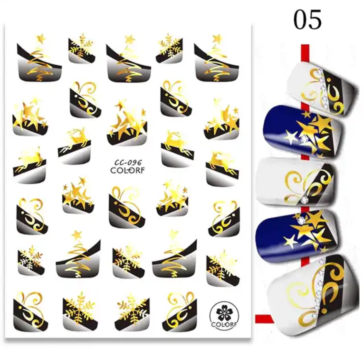 Neglestickers juletipper