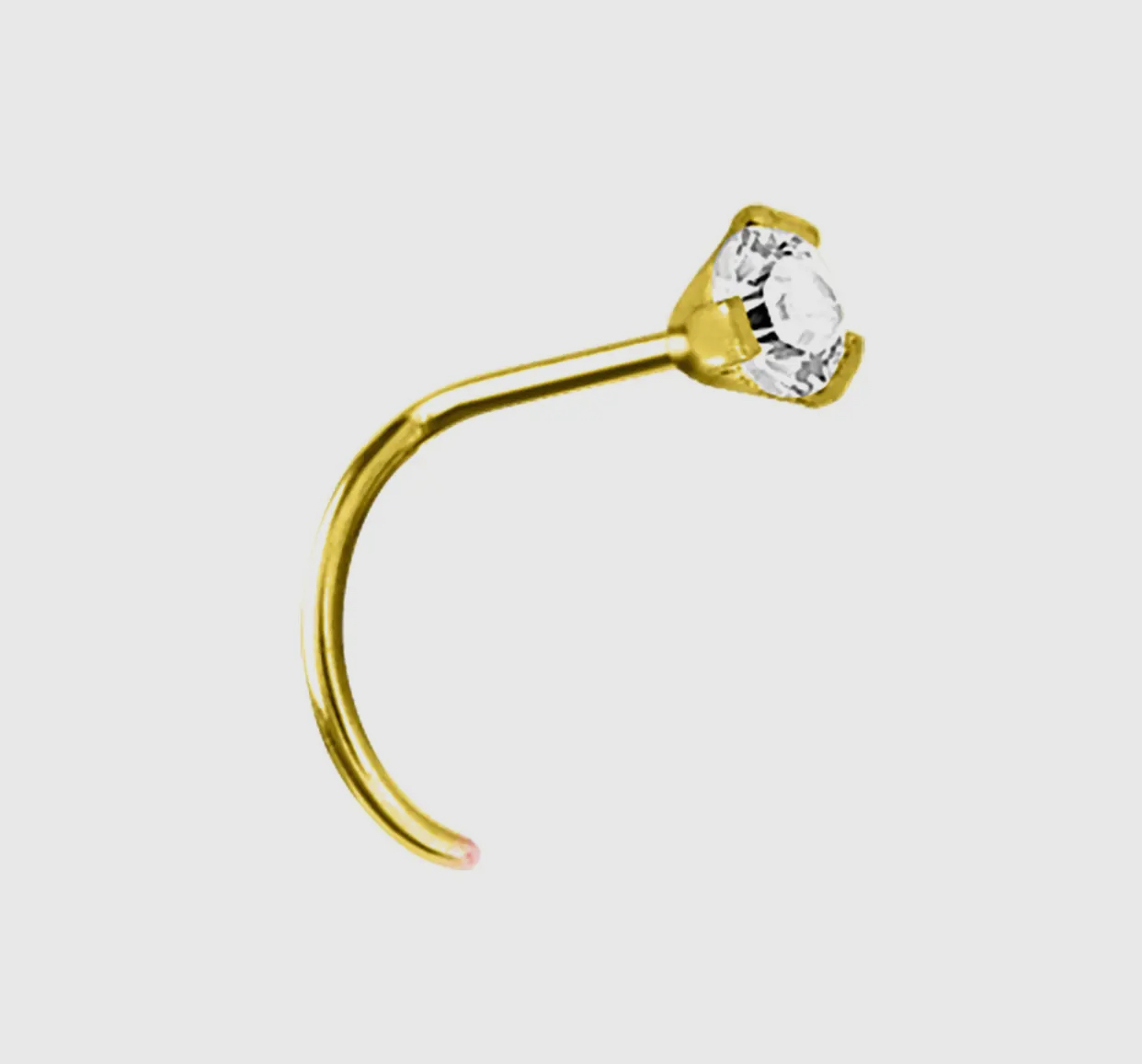 Neseskrue gullfarget krystall