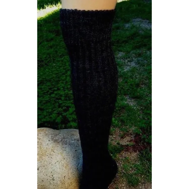 Alpakka knestrømper