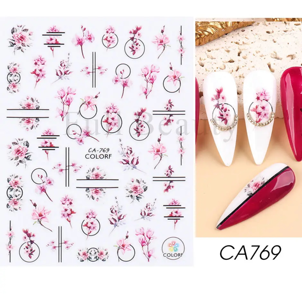 Neglestickers kirsebærblomst