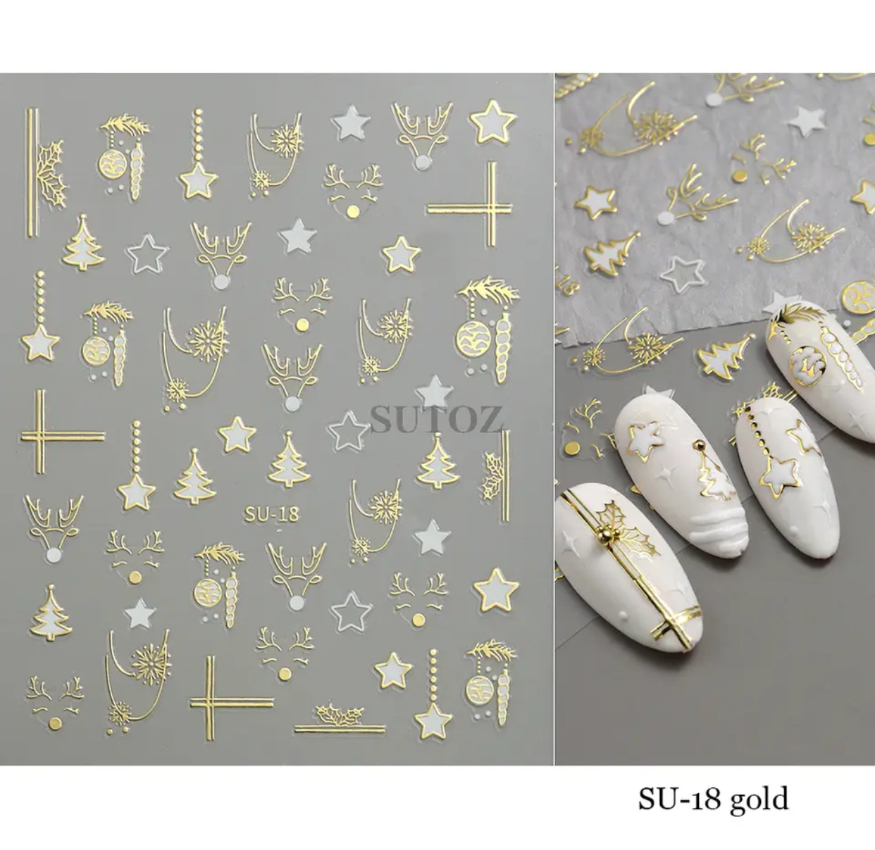 Neglestickers Stilren Jul