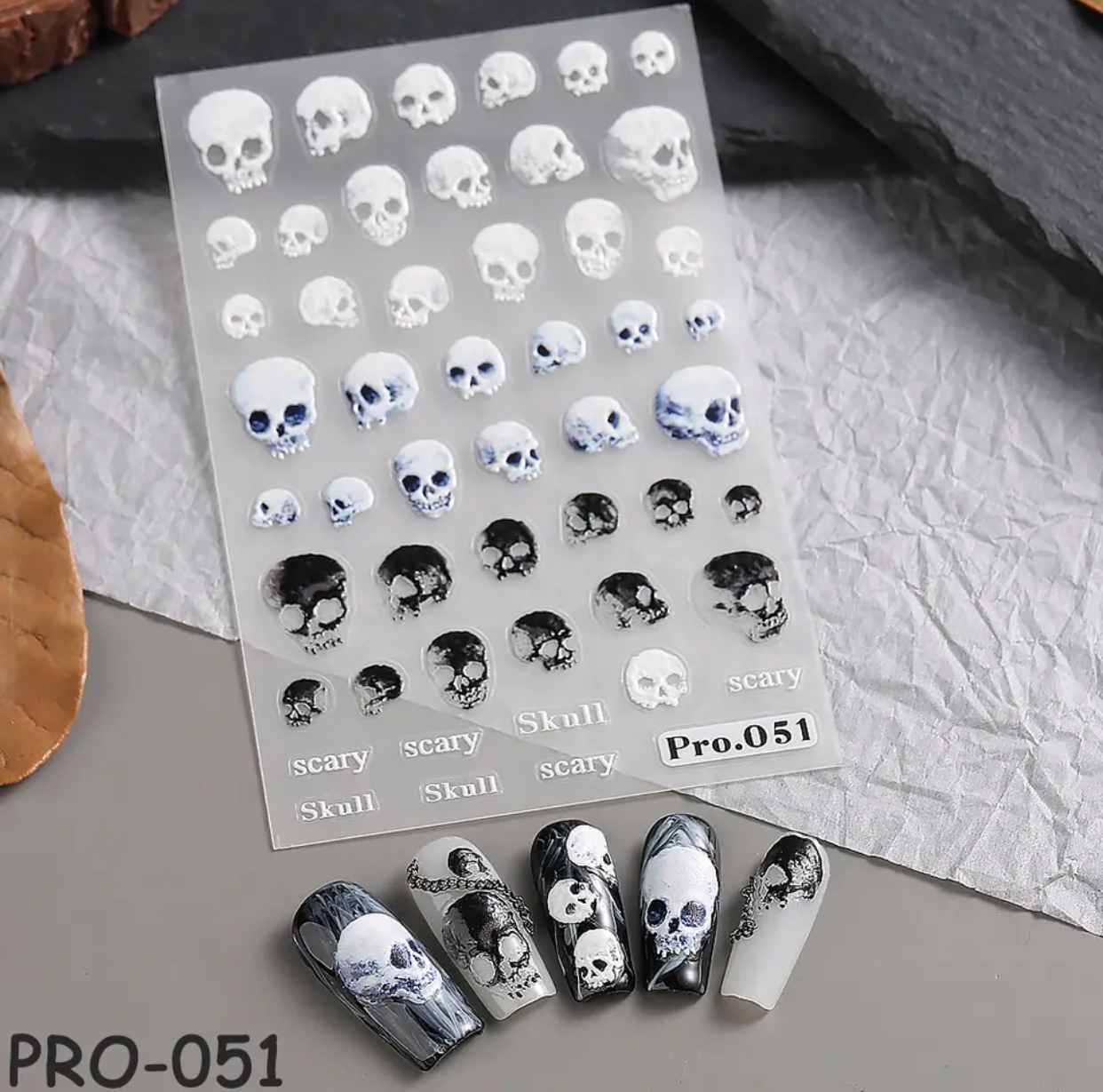 Neglestickers Skumle Skaller