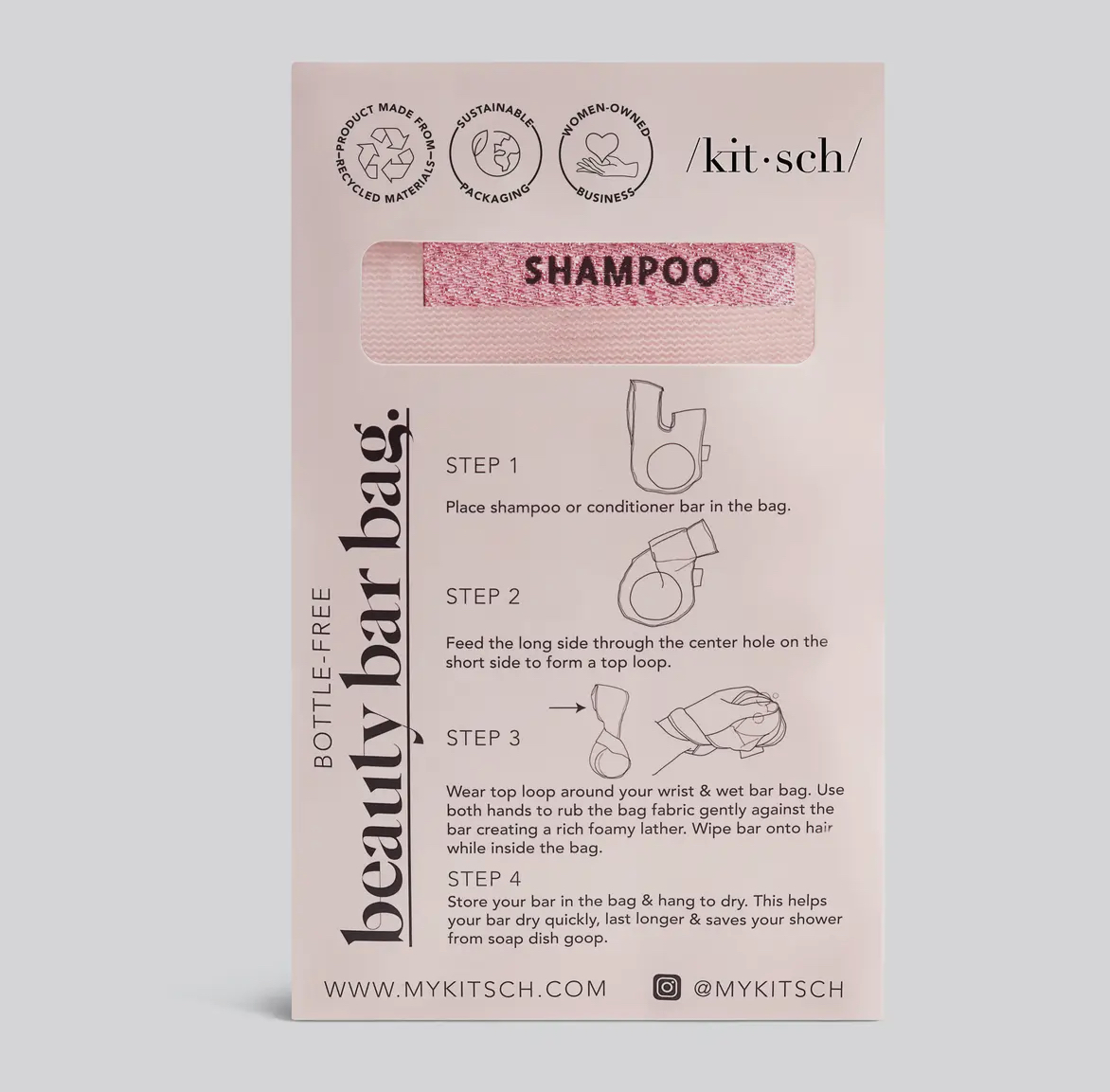 Kitsch Shampoo bag