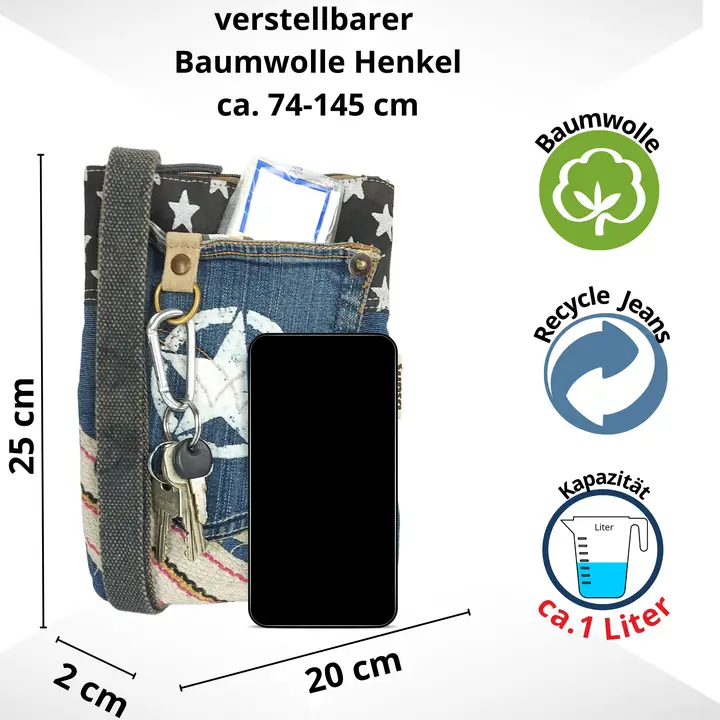 Skulderveske Resirkulert Jeans