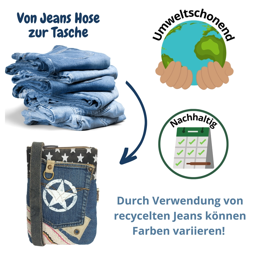 Skulderveske Resirkulert Jeans