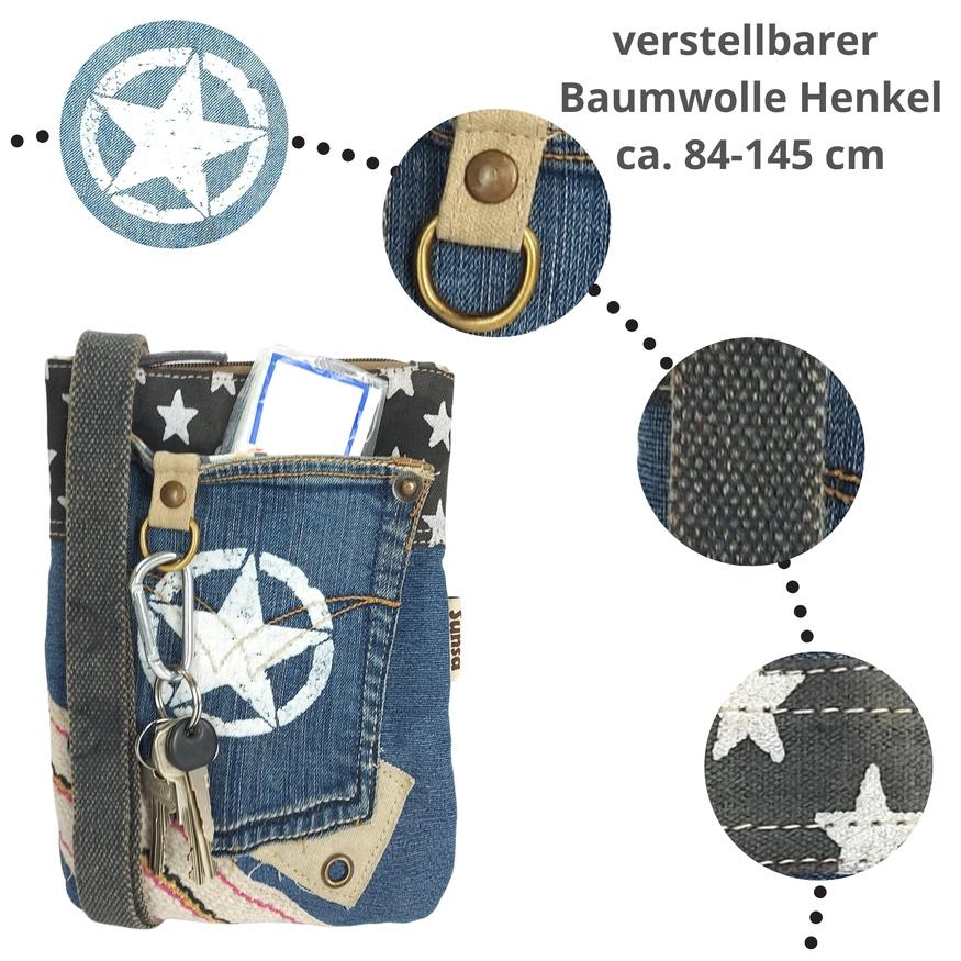 Skulderveske Resirkulert Jeans