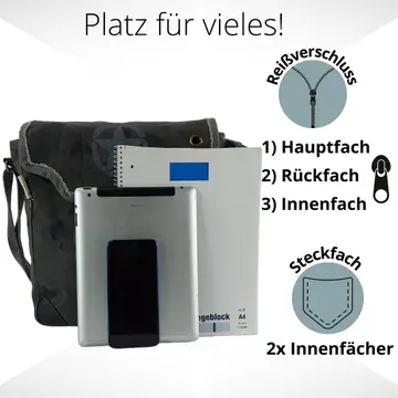 Crossbodyveske Sort stjerne