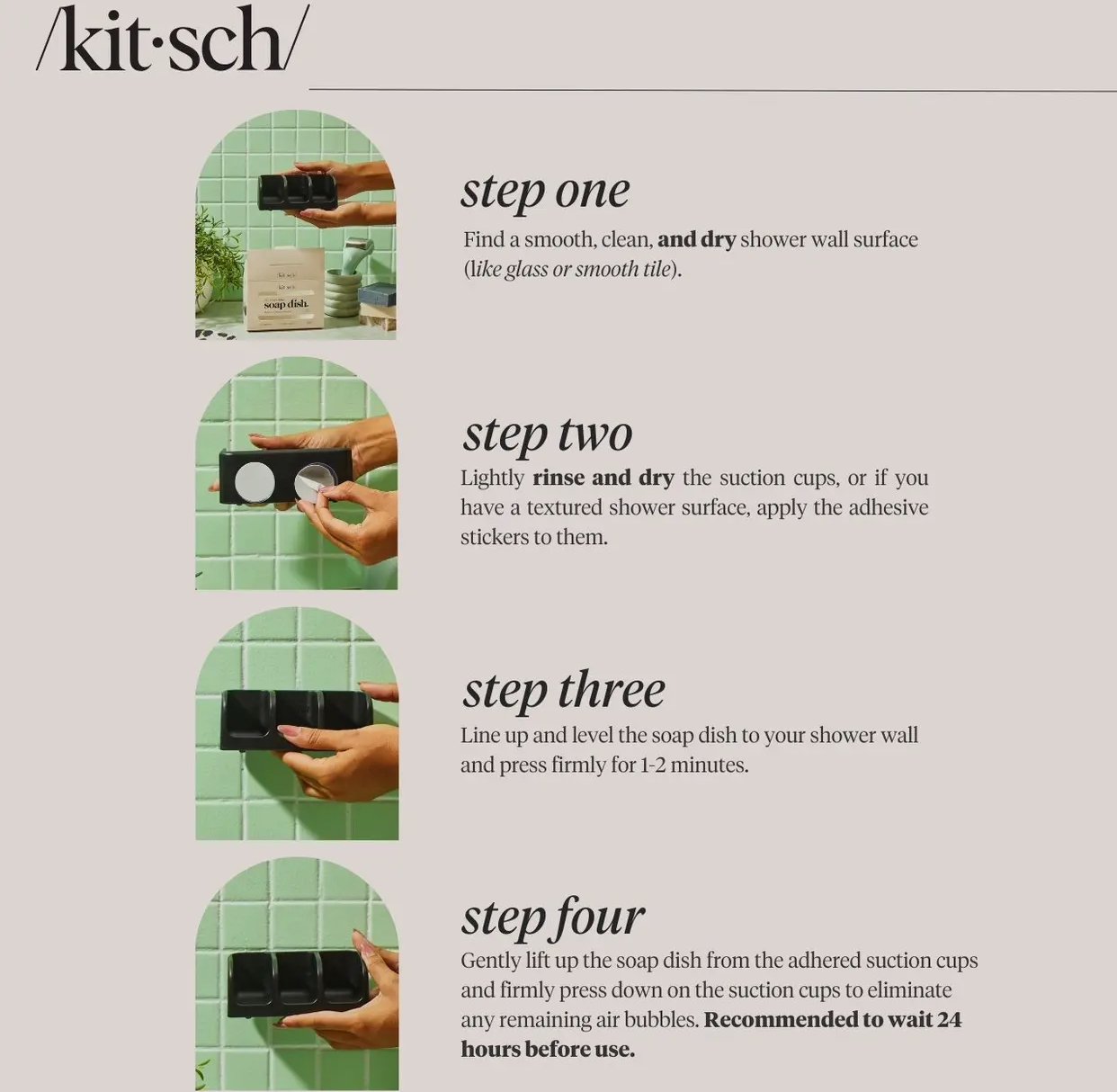 Kitsch såpeholder svart