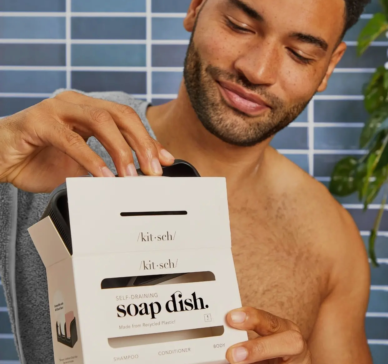 Kitsch såpeholder svart