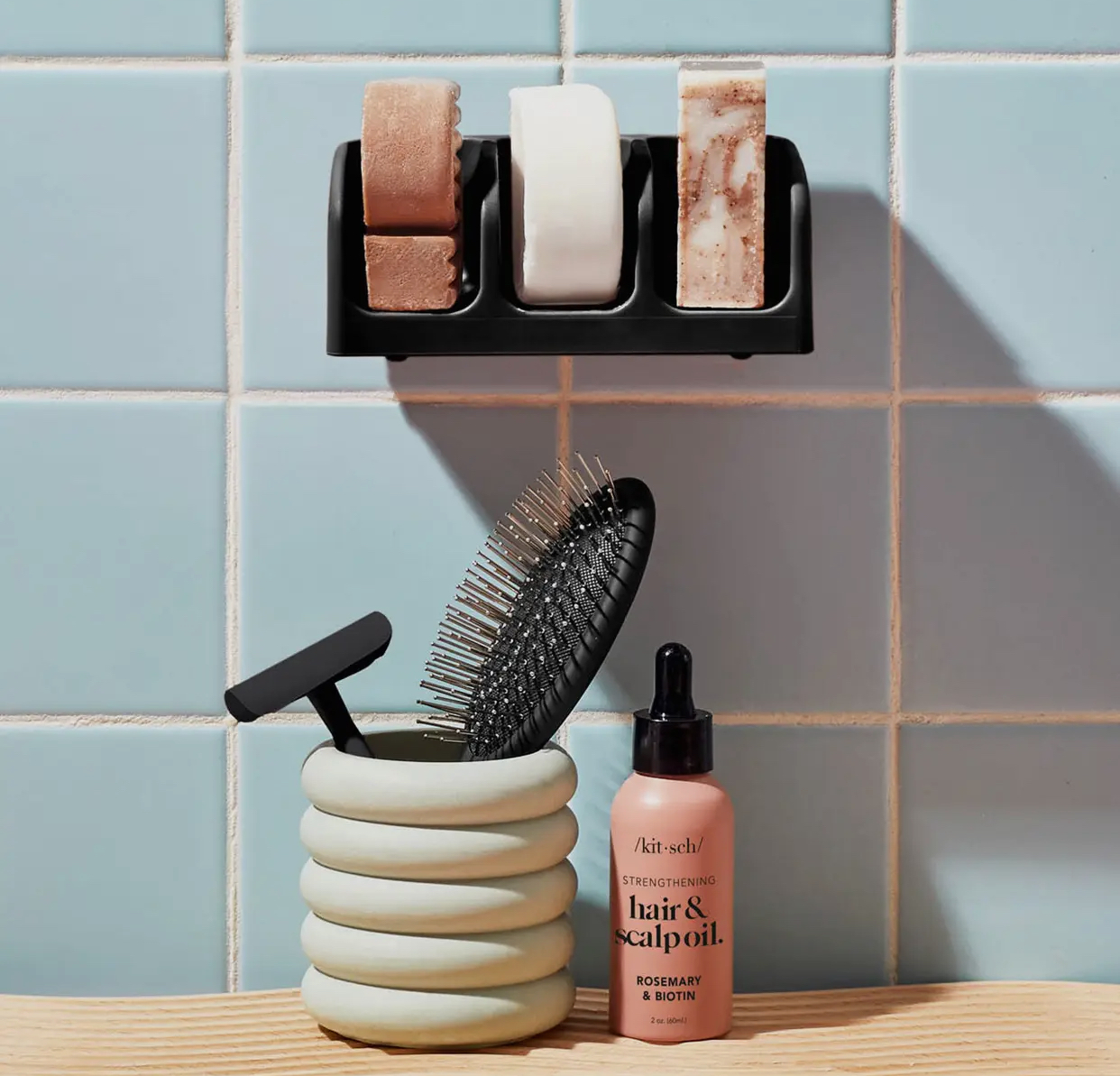 Kitsch såpeholder svart