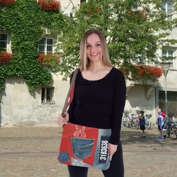 Crossbodyveske store røde