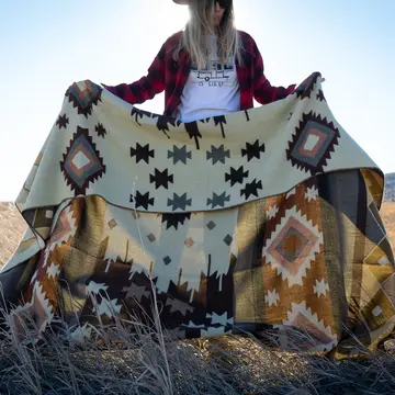 Alpakkapledd - Mojave Brown